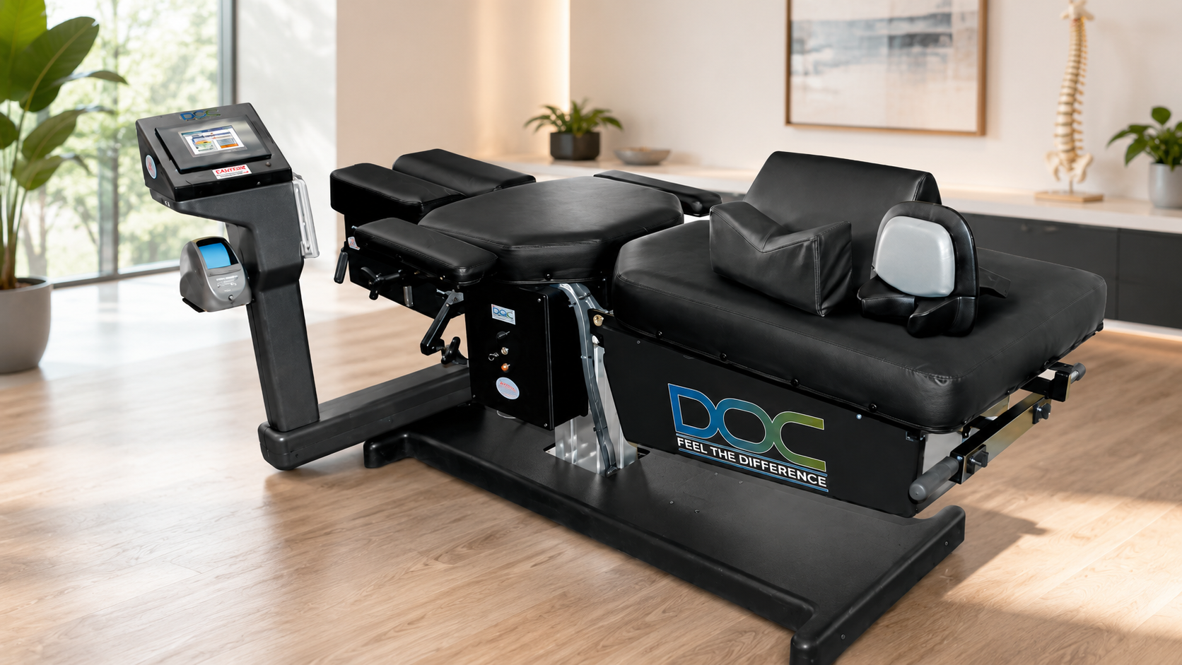 4D spinal decompression treatment table in Burlington clinic